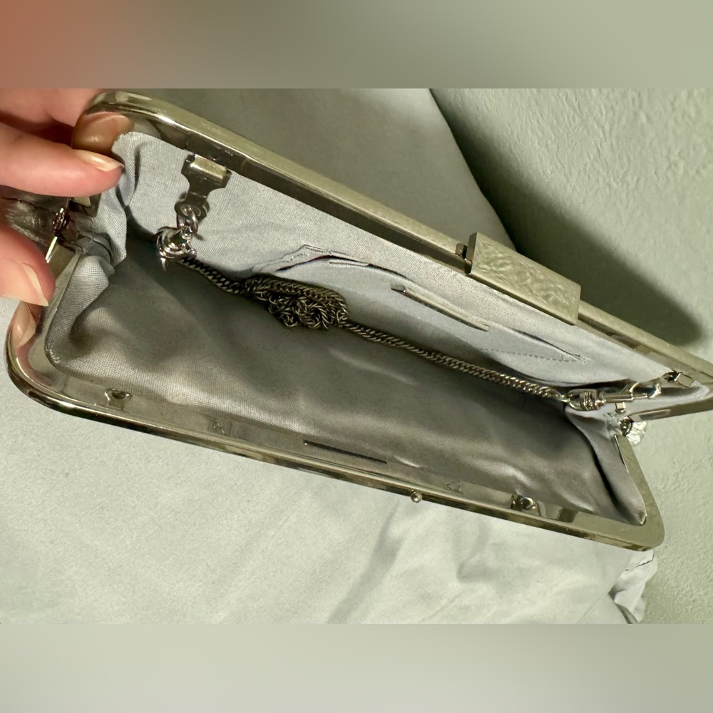 Elegant Giani Bernini Silver Shoulder & Clutch Bag - EUC - Picture 13 of 16